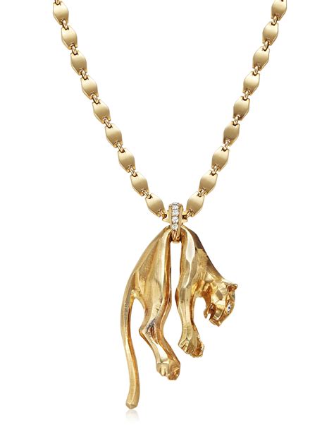 cartier panther pendant necklace.